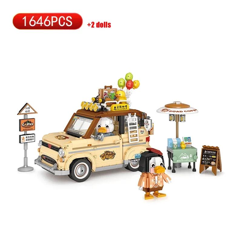 Miniature Camping Scene Building Blocks, Creative DIY Barbecue Stand, Camping Tent, Coffee Cart, Toys, Puzzle, Birthday Gift
