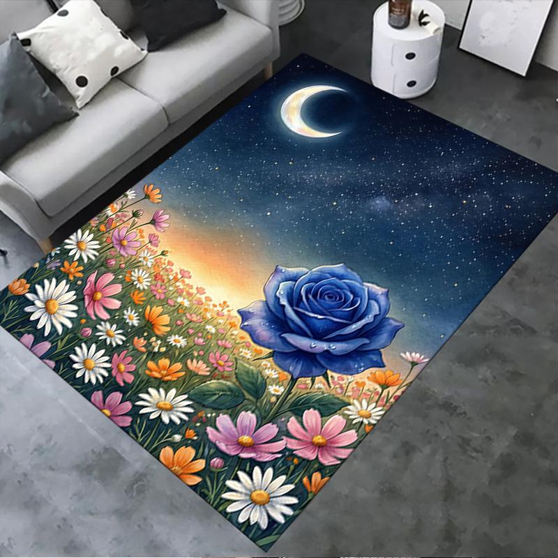 2025 New Rose Carpet Rug for Living Room Bedroom Home Sofa Decoration,Kids Play Non-slip Floor Mat