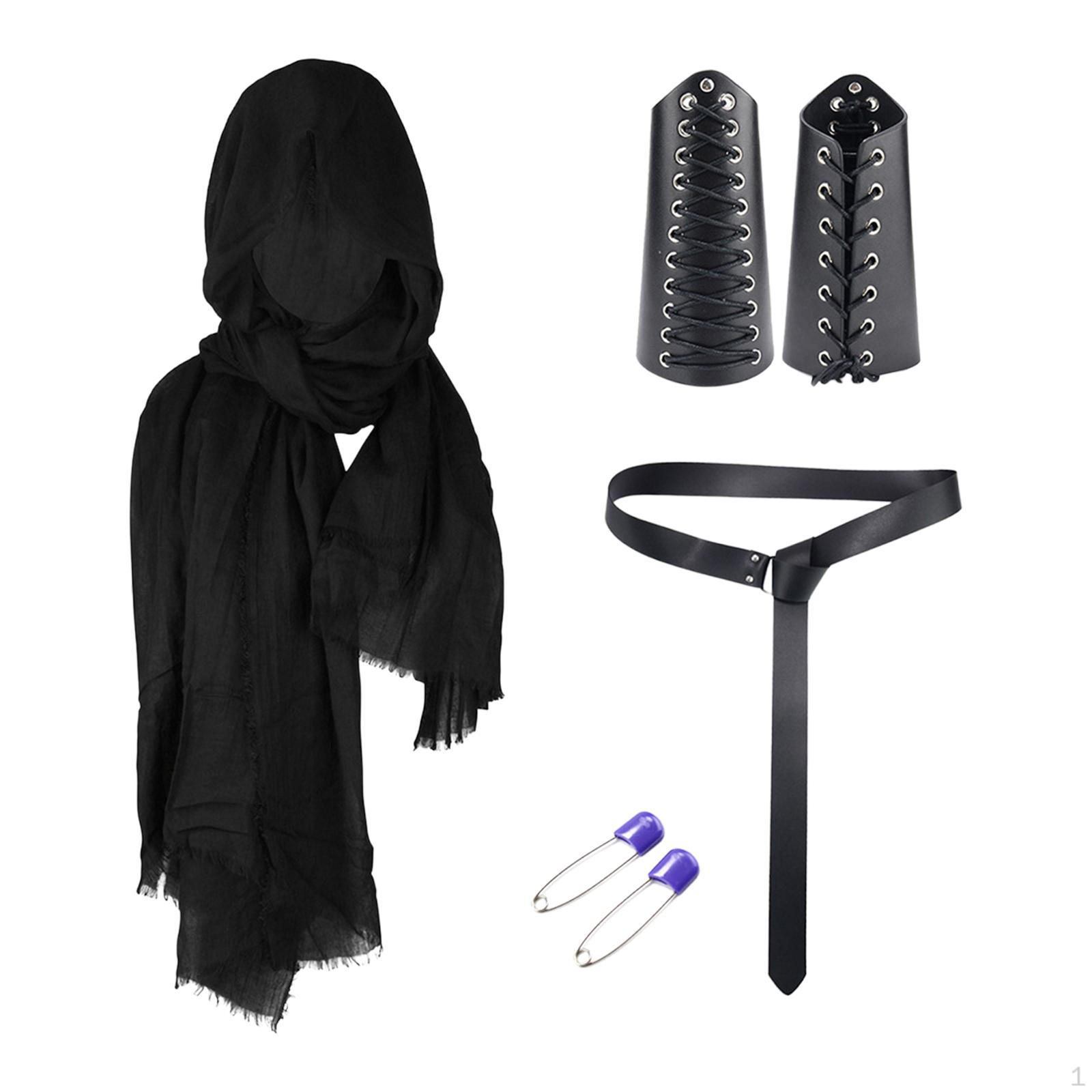 Authentic Medieval Knight Costume for Renaissance Fairs and Cosplay Events чёрный