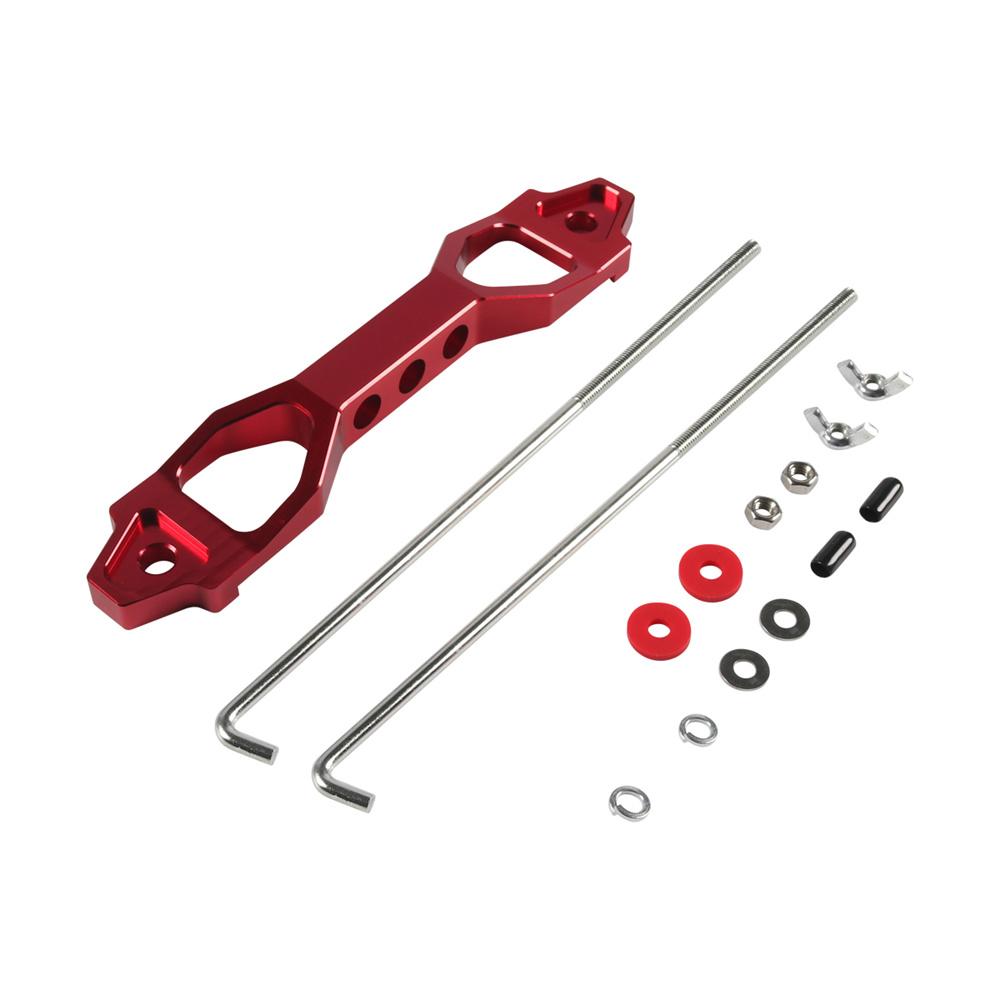 Red Aluminum Battery Tie Down Bracket Battery Hold Down Set for 31 31A 31T 40R