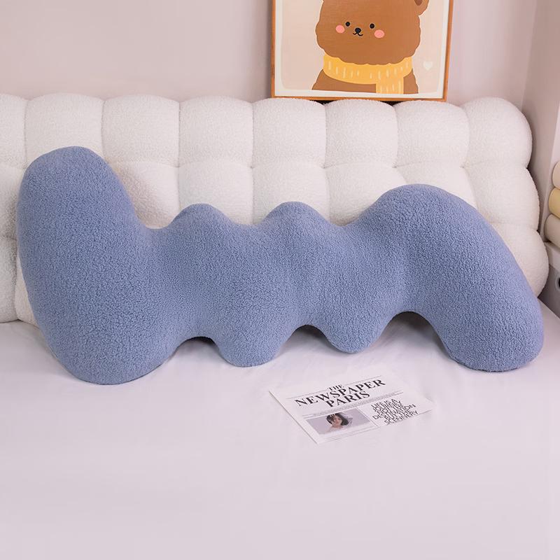 Wavy Long Bolster Pillow for Home & Car