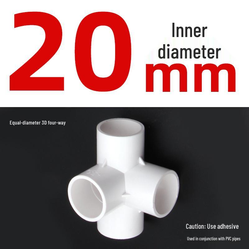 PVC 3-Way Elbow Water Pipe Fittings (20/25/32) - Drainage & Supply Plastic Adapter