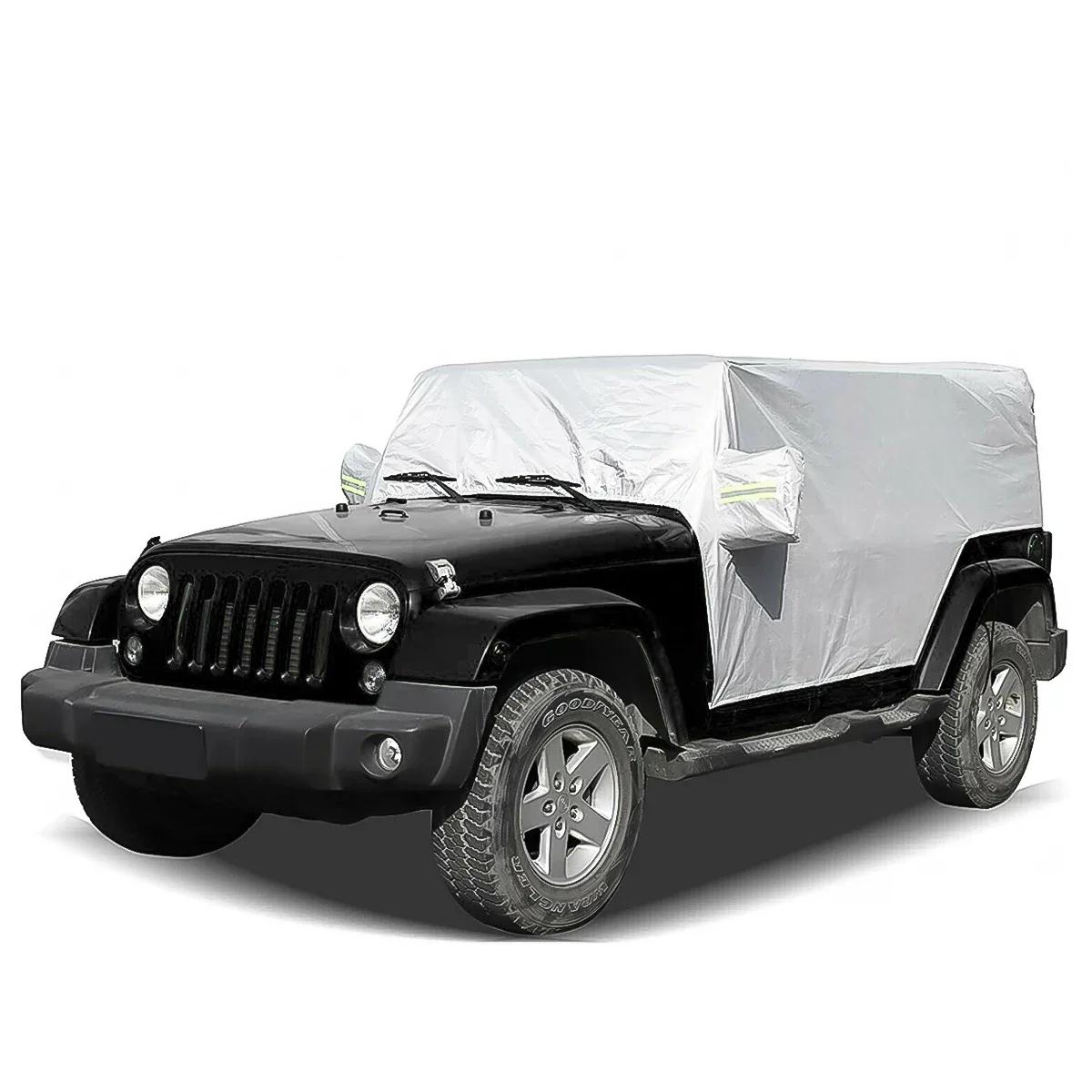 Silver Car Cab Covers for Jeep