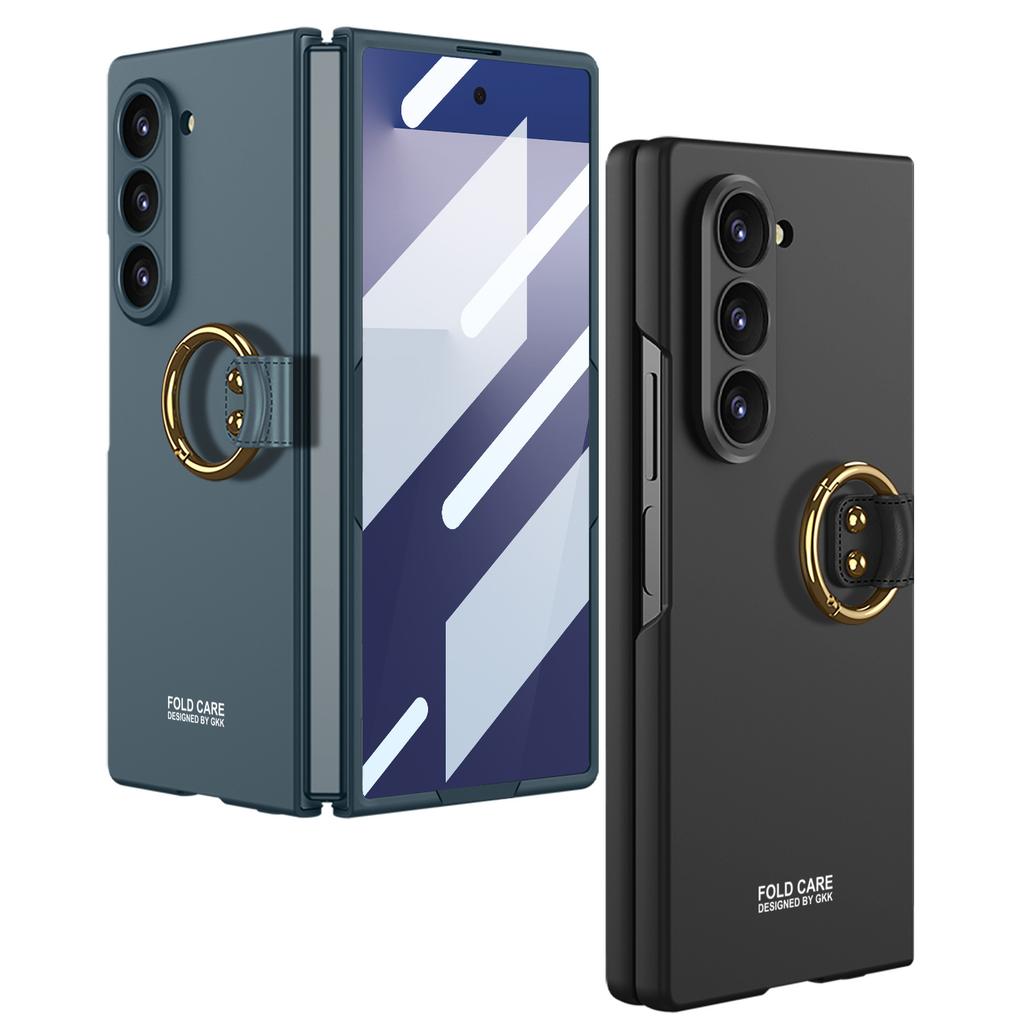 Samsung Z Fold7 Mobile Phone Case Folding Screen Fine Hole Shell Film Full Inclusive Ring Buckle Protective Case Zfold7