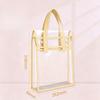1/2/3PCS Waterproof Clear PVC Tote Bag Mesh Handbag Multi-function Exam Storage Bag Office Document Bag Daily Shopping Cosmetic Bags