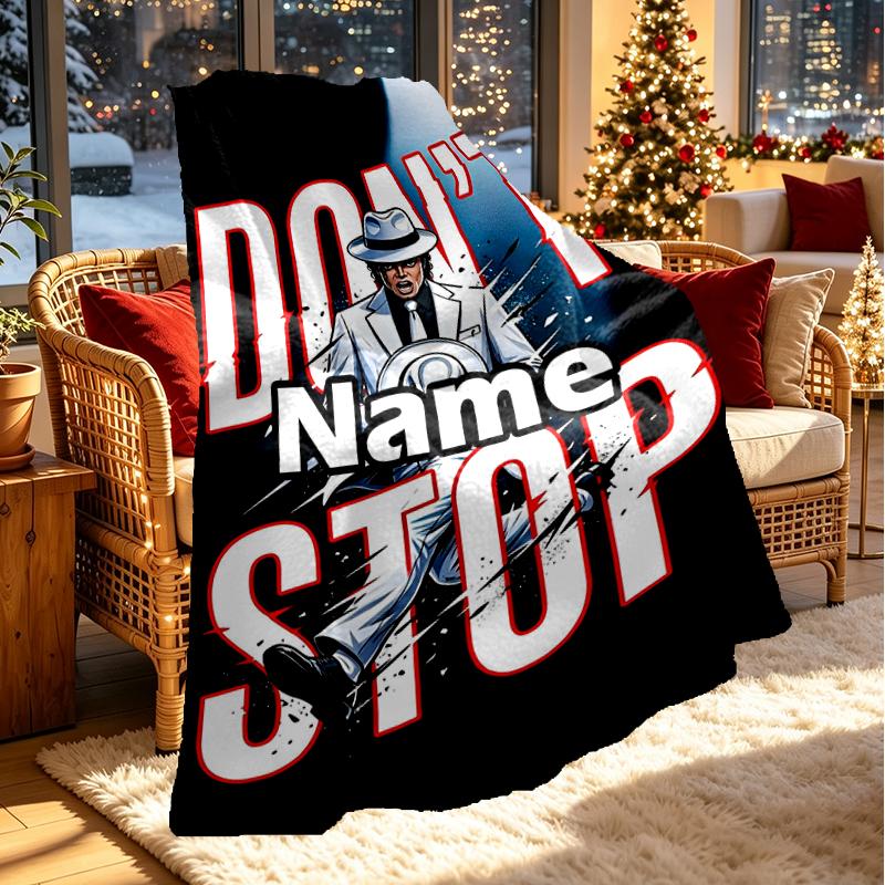 Individuell personalisierte Michael Jackson Print Decke, Heimdekoration, Schlafzimmer, Sofa, Camping, Couch, Geschenke für Geburtstag Weihnachten