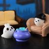 Ghost Halloween Decorations Figurine Rabbit Cartoon Rabbit Ghost Micro Ornaments  Desk Decor