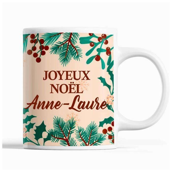 Christmas Mug Anne-Laure Beige | Name Mug Secret Santa Gift Idea