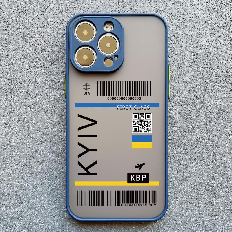 

Ukraine Map Flag Love Heart Pattern Phone Case For iphone 16 14 13 12 11 15 Pro Max Mini X XS XR 7 8 Plus SE20 Shockproof Cover iphone X or XS