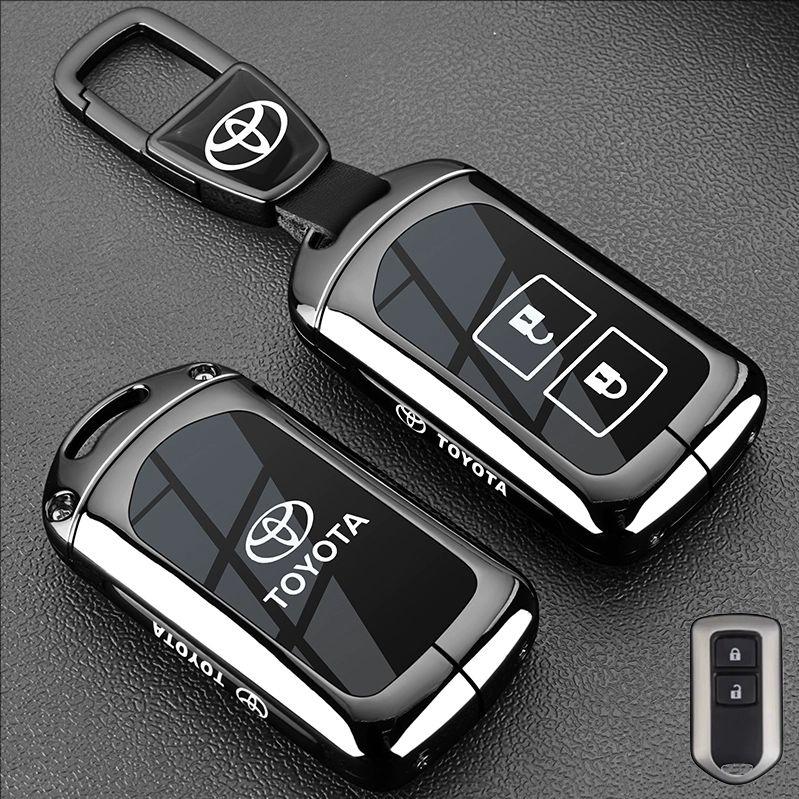 Zinc Alloy Key Cover for Toyota Vitz Camry Corolla RAV4 Highlander Avalon Yaris L - Replacement Key Case for Zihao ZixuanYOTA Yi LH5