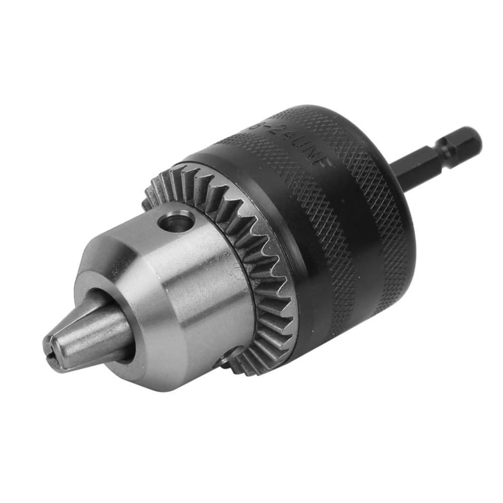 1.5-13mm Capacity Drill Chuck Tool Kit 3/8-24UNF Thread Drill Chuck Adapter For Hand Drills