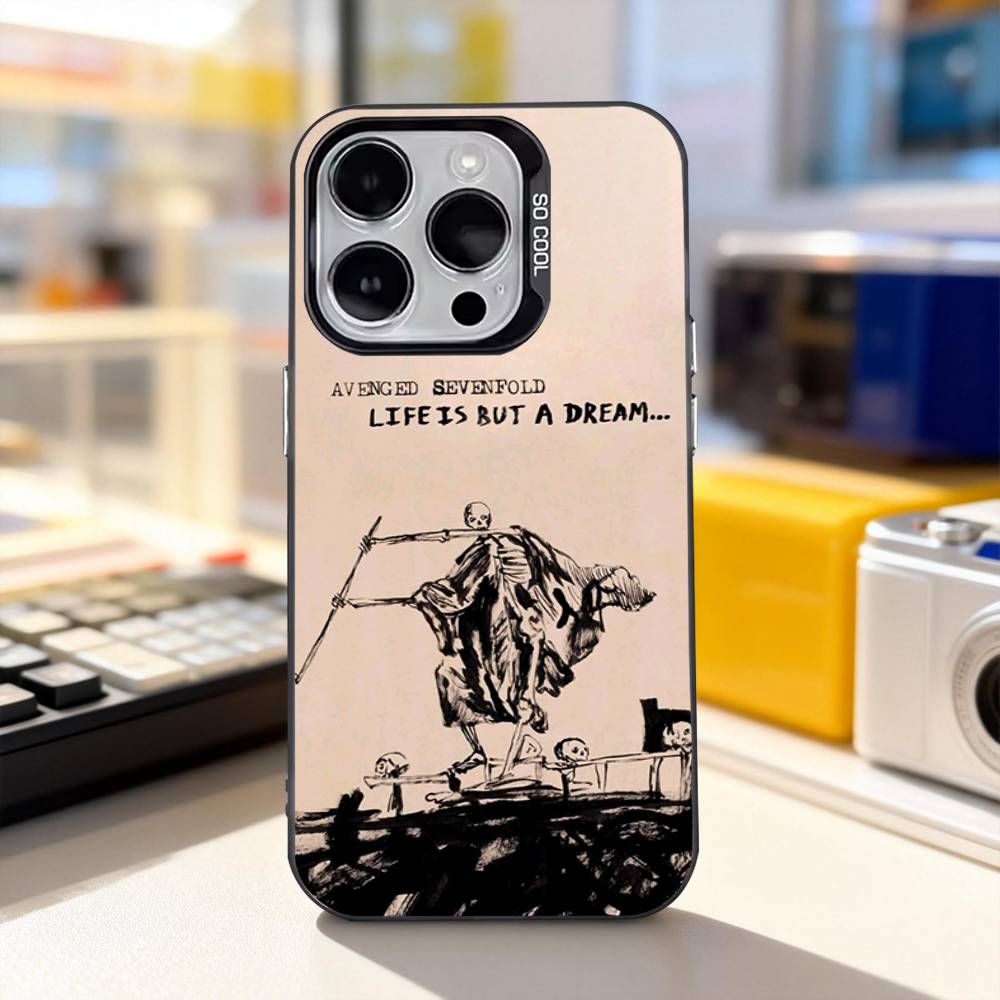 

A-Avenged S-SevenfoldS A7X Phone Case For iPhone 11,12,13,14,15,16,17,Pro,Max,Plus,E,Air,Mini IMD Matte Black iPhone13PROMAX