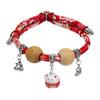 Camphor Wood Cat Collar with Bell and Longevity Lock - Pet Necklace Accessories