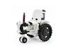 Children's Cartoon Tractor Toy Model - Green and White Alloy Simulation, Perfect Birthday Gift