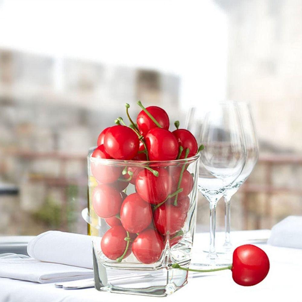 20PCS Photography Props Food Model Plastic Fake Cherry Lemon Patoto  Toy