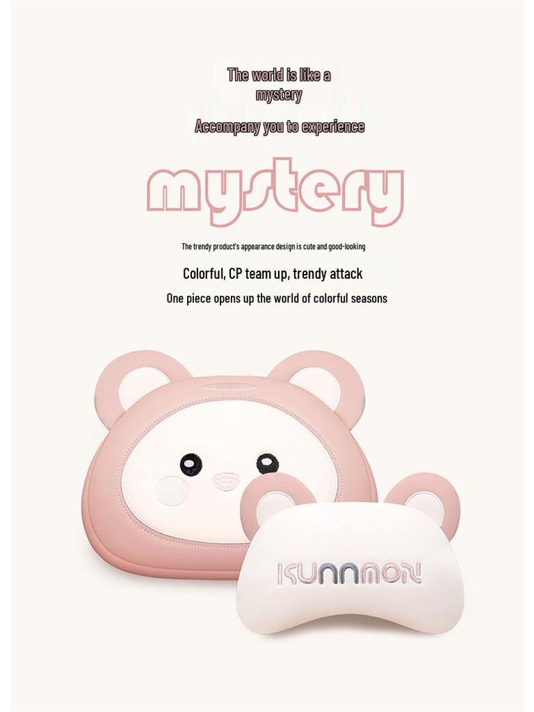 Universal Cartoon Car Seat Cover – Cute, Full-Surround Cushion for Small Cars, Fits 5-Seat Models, All-Season Use.