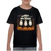 Hangin With My Boos Youth Kids Boys T-Shirt Halloween Trick or Treat Scary Ghost Kids