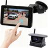 HUAJUN Touch Backup Monitor, Wireless, Solar, 5-inch Rear Camera Monitor Set, Wireless, Digital Signal,