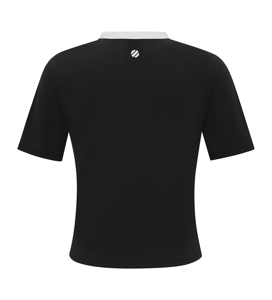 UFC SPORT Ufc Women'S Line Slim Fit Short Sleeve T-Shirt Black U2Ssw2241Bk