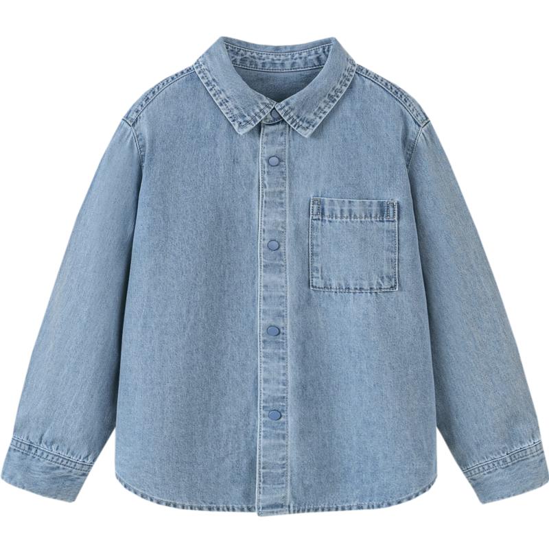 Balabala Boys  Denim Long Sleeve Shirt 120
