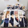 Jujutsu Satoru Gojo Anime Juego de Ropa de Cama Niños Niñas Individual Matrimonial Queen Size Funda Nórdica Con Funda de Almohada Cama Niños Adulto Textiles para el Hogar