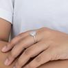 Regenbogen-Mondstein Statement-Ring, 925er Sterlingsilber, Handgefertigter Minimalistischer Boho-Ring für Damen