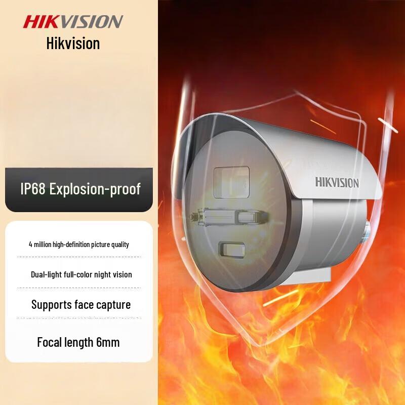 

HIKVISION 4MP Explosion-Proof Smart IR IP Camera CN plug (adapter included)