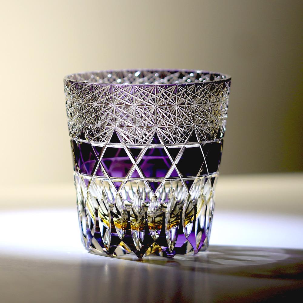 

24% Pbo High Lead Crystal Whiskey Glass 320Ml Japanese Edo Kiriko Hand Carved Pattern Luxury Artwork Old Fashioned Cocktail Bran 301-400ml