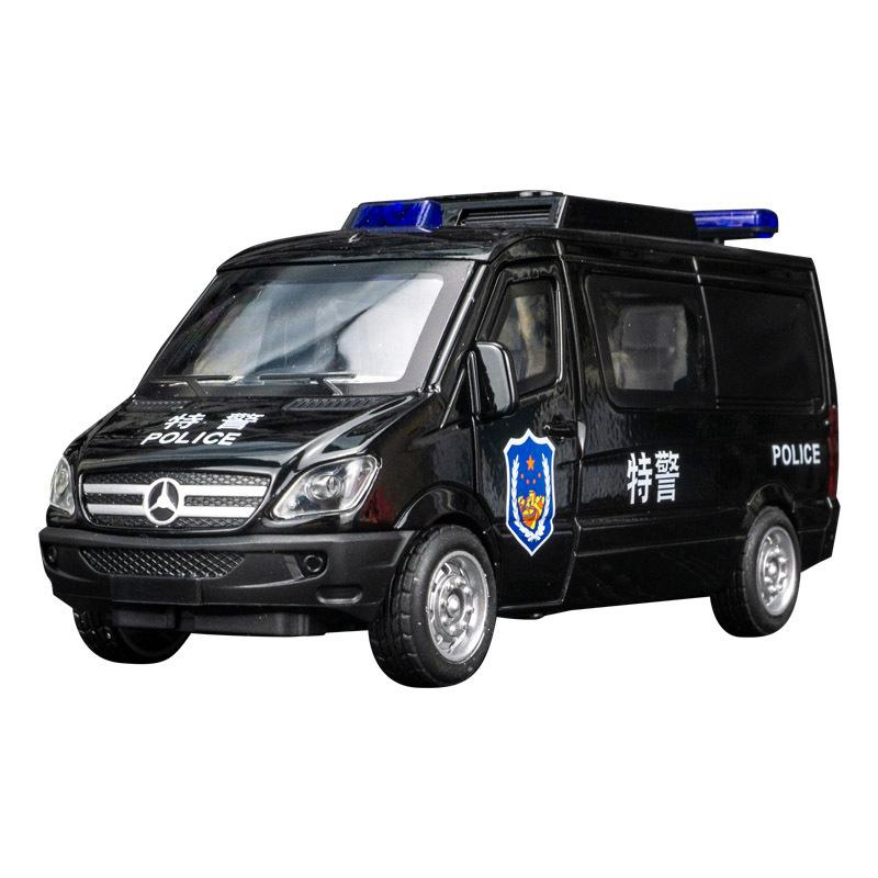 Simulare Ben Chi Spint Poliția Specială Securitate Publică Model de Mașină de Jucărie Ornamente de Colecție Spate pentru a Deschide Ușa
