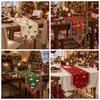 Santa Claus Christmas Table Flag Tree Xmas Tablecloth Christmas Table Runner  Dining Table