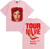 Singer The Doja Cat 2026 World Tour Double Sided PrintT Shirts Men Women Clothing Fashion Casual Short Sleeve T-shirt Streetwear