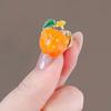 Brooch Enamel Painted Small Pumpkin Autumn Style Brooch Full Glaze Vivid Color Anti-Exposure Pin Bags Coats Scarves Badge Outfit Accessory