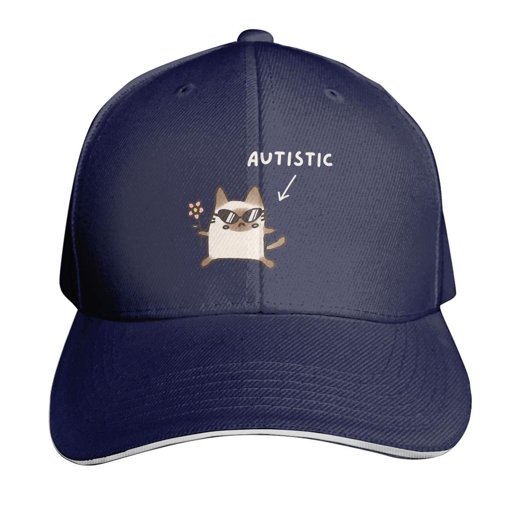 Autistic Cat Animal Cap Fashion Casual Baseball Caps Adjustable Hat Hip Hop Summer Unisex Baseball Hats