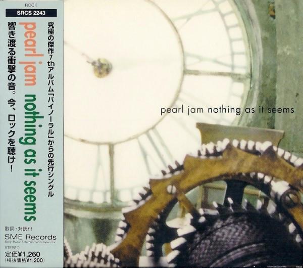 

CD PEARL JAM - Nothing As It Seems SRCS2243 SME Records 2000 Японія Рок