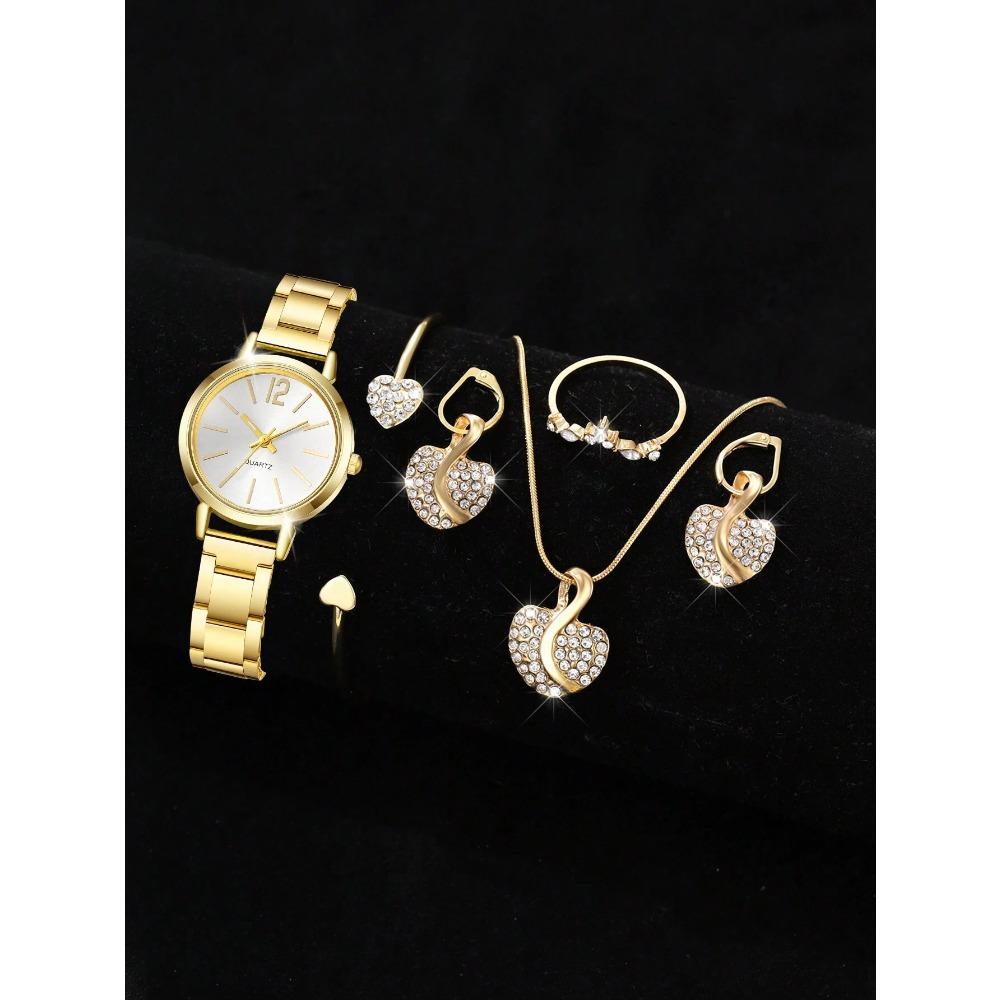 Cornucopia Diamond Women's Watch Set Premium Roman Quartz Watch Just Strap Watch