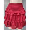 Foreign Trade Order As Elastic High Waist Summer Refreshing Gyaru Small Shorts Frill Hot Pants Design Culottes