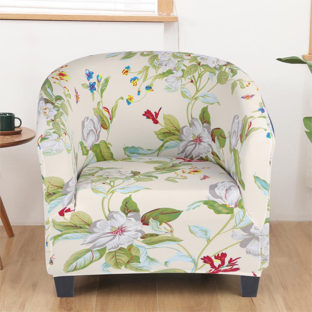 Spandex Coffee Tub Sofa Couch Cover Armchair Seat Protector Washable Dust-proof Furniture Slipcover for Banquet Bar High Stretch