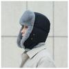 Men's Windproof Lei Feng Winter Hat with Ear Protection - Thick, Warm, and Plush for Cycling Outdoors