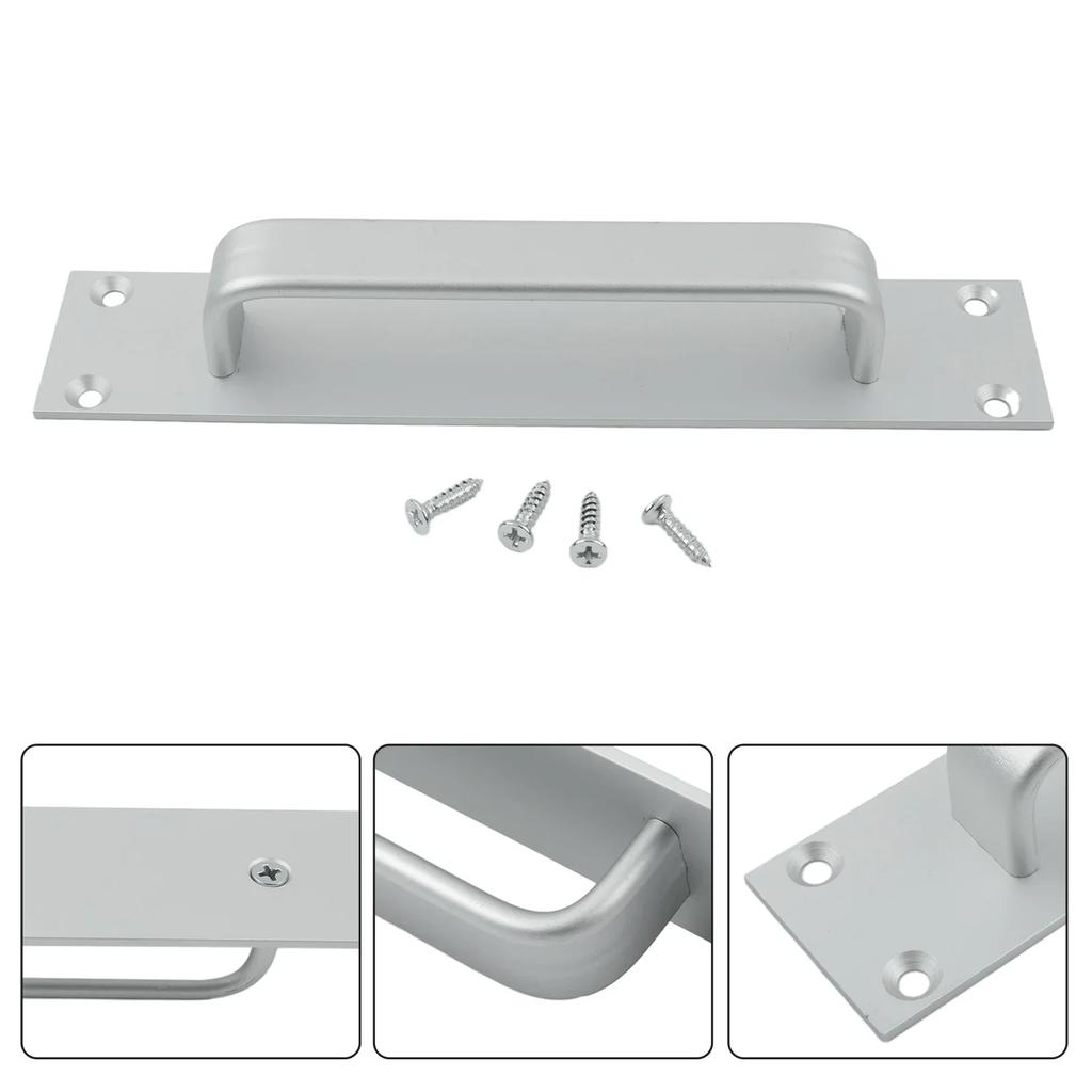 Door Handle Aluminum Alloy Door Handle Window Cabinet Balcony Sliding Door Pulls Punch-free Pulls Closet Furniture Hardware