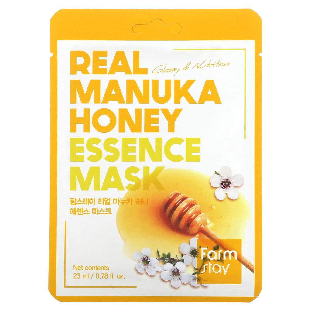 Real Manuka Honey Essence Beauty Mask, 1 Sheet, 23Ml(0.78Fl Oz)