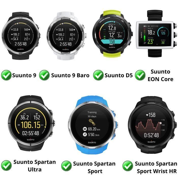 Charger for Suunto 9-9 Baro, D5, EON Core-Spartan Smartwatches - PHONILLICO - Black - 1m