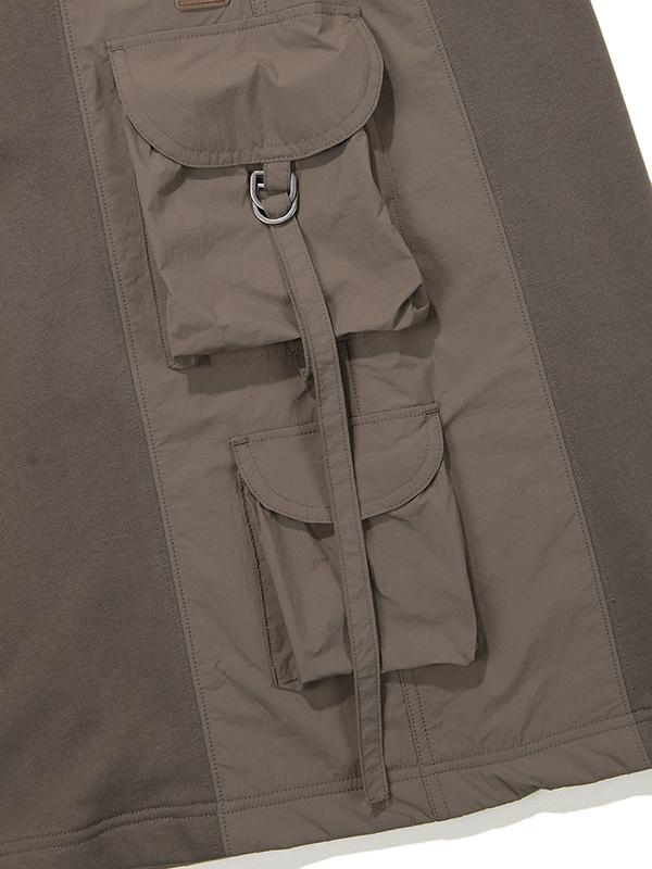 Bbc Earth W Woven Patch Buckle Cargo Skirt_Dark Grey