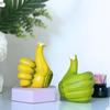 Unique Resins Banana Thumb Up Hand Gesture Figurine Ornament for Home Living Room or Office Tabletop Novelty Decors