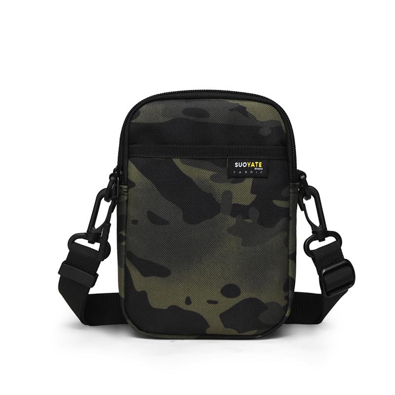 Men's Camouflage Print Mobile Phone Bag Shoulder Bag Small Square Bag