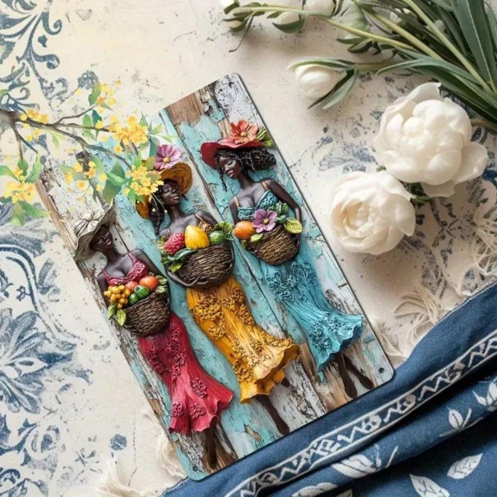 

Metal Wall Art Decor, Vintage Tin Sign, Home Garden Decoration 20x30cm
