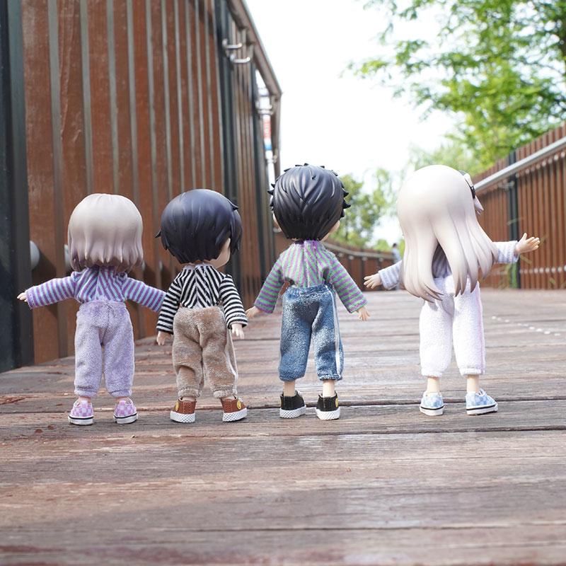 1/12OB11 BJD Doll Clothes Fashion Casual striped Sweatpants designed for SD YOSD Doll Outfits Trousers Doll Accessories 5CM