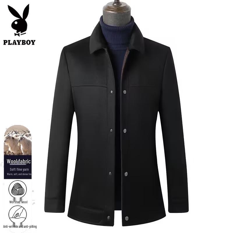 PLAYBOY Erkek İş Günlük Yün Karışımı Ceket