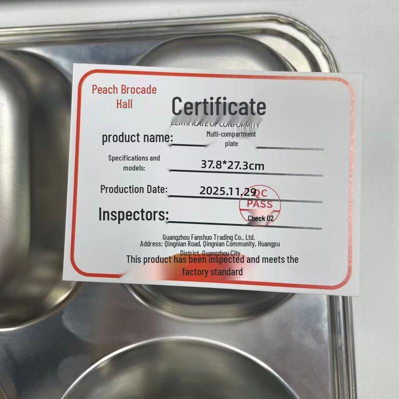 Stainless Steel Multi-Compartment Meal Plate