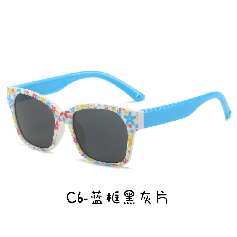 Kids Sunglasses Girl Cute Print Summer UV Protection Outdoor Sunshade Glasses for Children Vacation Beach