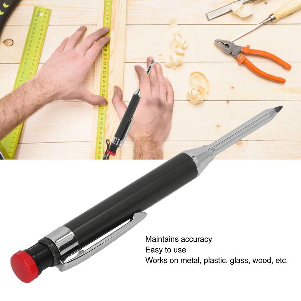 2.8mm Lead Heavy Duty Carpenter Pencil Built-in Sharpener Deep Hole Carpenter Pencil Woodworking